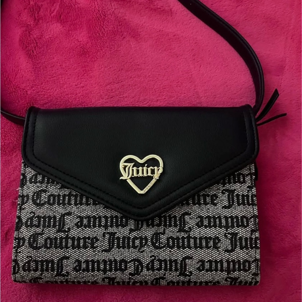 Juicy Couture Black and White Crossbody Bag